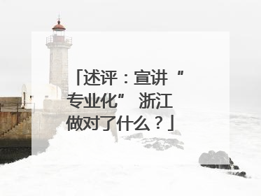 述评：宣讲“专业化” 浙江做对了什么？