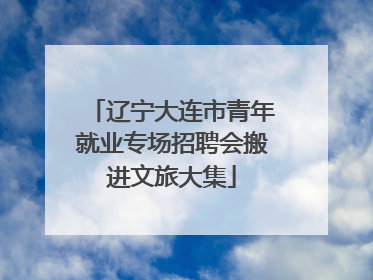 辽宁大连市青年就业专场招聘会搬进文旅大集