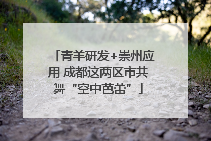 青羊研发+崇州应用 成都这两区市共舞“空中芭蕾”