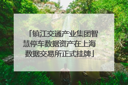 镇江交通产业集团智慧停车数据资产在上海数据交易所正式挂牌