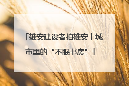 雄安建设者拍雄安丨城市里的“不眠书房”