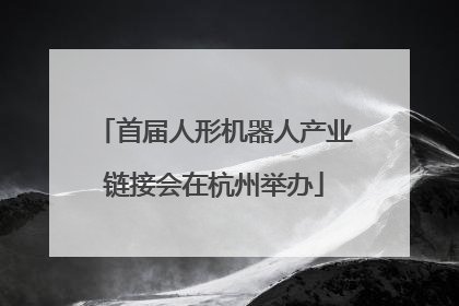 首届人形机器人产业链接会在杭州举办