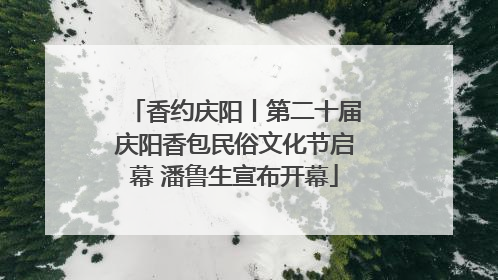 香约庆阳丨第二十届庆阳香包民俗文化节启幕 潘鲁生宣布开幕