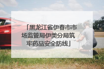 黑龙江省伊春市市场监管局伊美分局筑牢药品安全防线