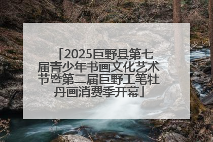 2025巨野县第七届青少年书画文化艺术节暨第二届巨野工笔牡丹画消费季开幕