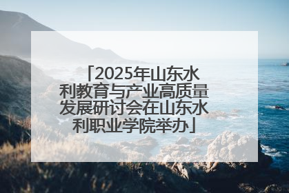 2025年山东水利教育与产业高质量发展研讨会在山东水利职业学院举办