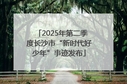 2025年第二季度长沙市“新时代好少年”事迹发布