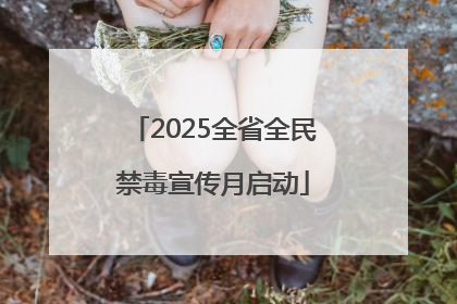 2025全省全民禁毒宣传月启动