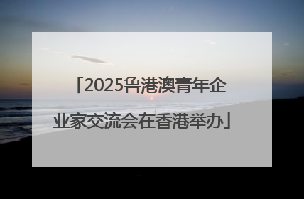 2025鲁港澳青年企业家交流会在香港举办
