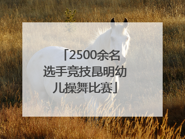 2500余名选手竞技昆明幼儿操舞比赛