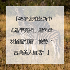 45岁张柏芝新中式造型亮相，黑色盘发搭配红唇，被赞“古典美人复活”
