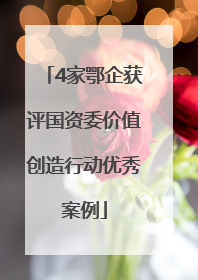 4家鄂企获评国资委价值创造行动优秀案例