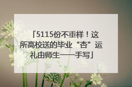 5115份不重样！这所高校送的毕业“杏”运礼由师生一一手写