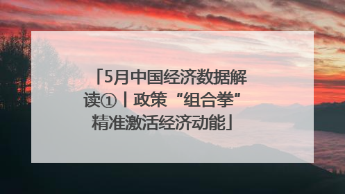5月中国经济数据解读①丨政策“组合拳”精准激活经济动能