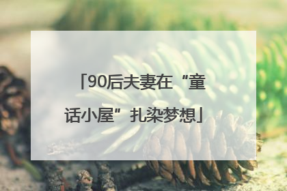 90后夫妻在“童话小屋”扎染梦想